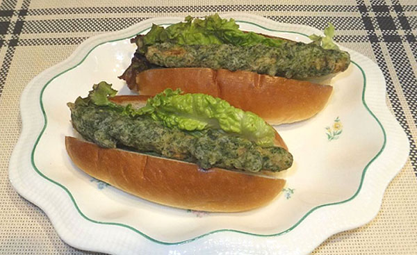 かつおごぼうの磯辺揚げドッグ